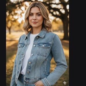 CISONO denim jacket blue surfer skeleton size XL